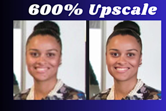 clean and upscale photo resolution