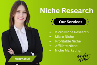do profitable micro niche research or niche research for any business
