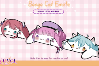 draw bongo cat emote of your character