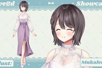 design and rig 2d vtuber model, livewd vtuber model, vtuber avatar
