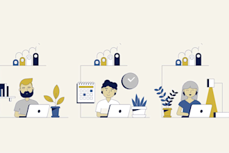business explainer video 2d infographic animation, motion graphics, product demo