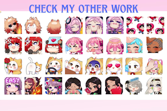 draw personalized emotes for twitch, discord, or youtube