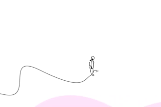 draw 2d continuous line art animation pencil sketch music lyric animation