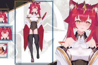 design and rig live2d vtuber model in anime style vtube studio vtuber commission