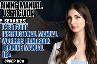 design manual training manual user guide instructional handbook workers manual