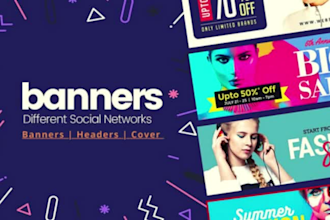 attractive static and animated banner design