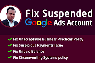 fix google ads suspension and reactivate adwords on appeal