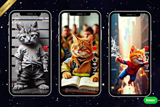 provide 1000 ai cat story videos mobile optimized 4k 60fps