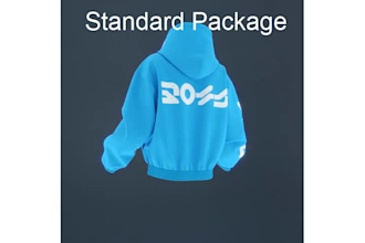 do professional 360 rotation animated mockup for hoodie