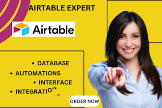 build airtable interface design, airtable automation, airtable crm