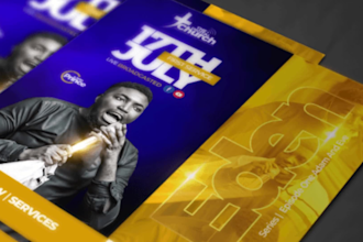 design catchy church flyers in 6hrs