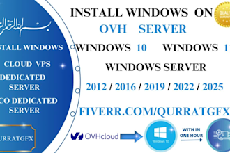 install windows on ovh server