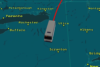 create travel route map animation video