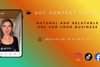produce natural and relatable ugc for your business
