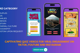 create fun and interactive quiz, trivia questions videos