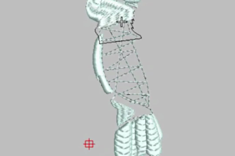 digitize embroidery design for patch into dst,pes in 1 hour