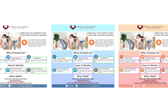 make professional brochure, flyer, poster and media kit