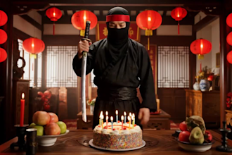 make a happy birthday ai video with anyone or anything veo3