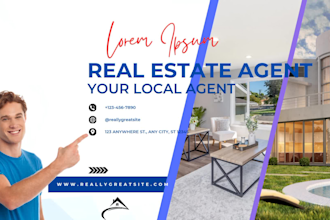 design attractive real estate postcard and eddm postcard