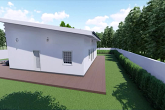 draft architectural small house 2d and 3d by revit
