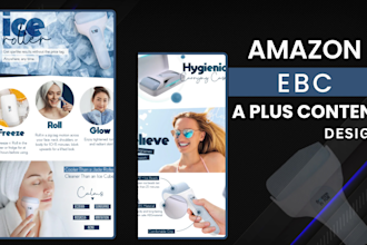 design amazon premium ebc,a plus content ,and storefront