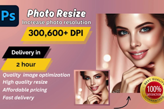 increase image resolution to 300 dpi, crop and resize image