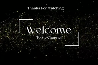 create custom logo animation, intro and outro for youtube