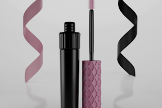 model and render 3d cosmetic products with high realism
