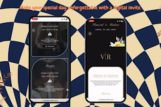 create a wedding website for the digital invitation and rsvp