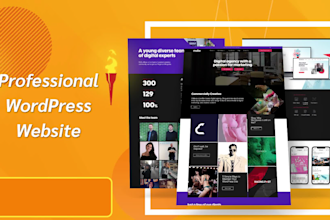 create digital marketing agency website using elementor pro