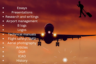 do aviation articles, report, content, research, essay, manual, assignment
