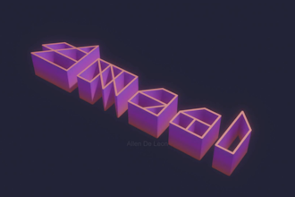 make a custom branding text and title animation