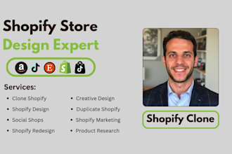 clone shopify store duplicate shopify website design shopify dropshipping store