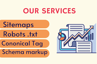 do technical SEO and I will fix canonical tag, sitemaps, schema markup