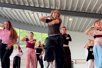 dance with my team to create a professional music promo video for your song