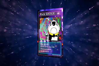 make nft art card or coin animation for you