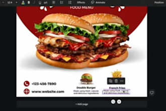 do impressive social media post, poster ,restaurent flyer, menu and banner