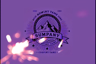 design a professional round, badge, patch, stamp logo