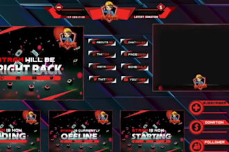 do animated stream overlay design kick twitch overlay twitch logo banner emotes