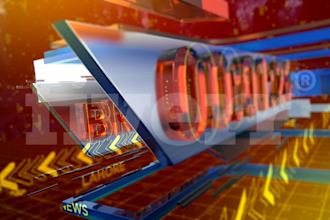 do any type of breaking news intro with text and logo