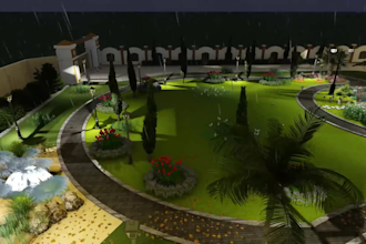 design your landscape, garden, backyard, patio, terrace with 3d realistic views