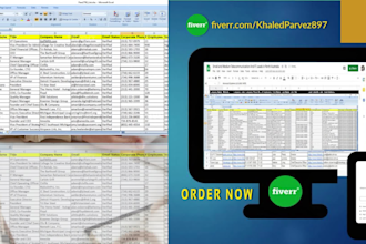 do premium b2b lead, data entry and targeted linkedin lead generation