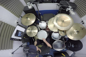 record commercial rock drums using 18 mics