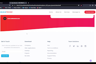 develop HTML, CSS, javascript web pages