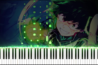 make reactive piano visualizer video