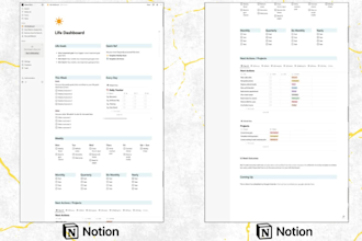 design a notion template and notion design for your notion workspace