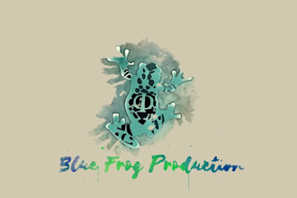 create water drop logo sting animation