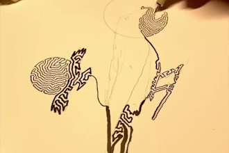make a tattoo design with a single line