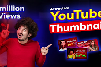 design amazing eye catch best youtube thumbnails design