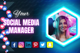 be your social media marketing manager and content designer